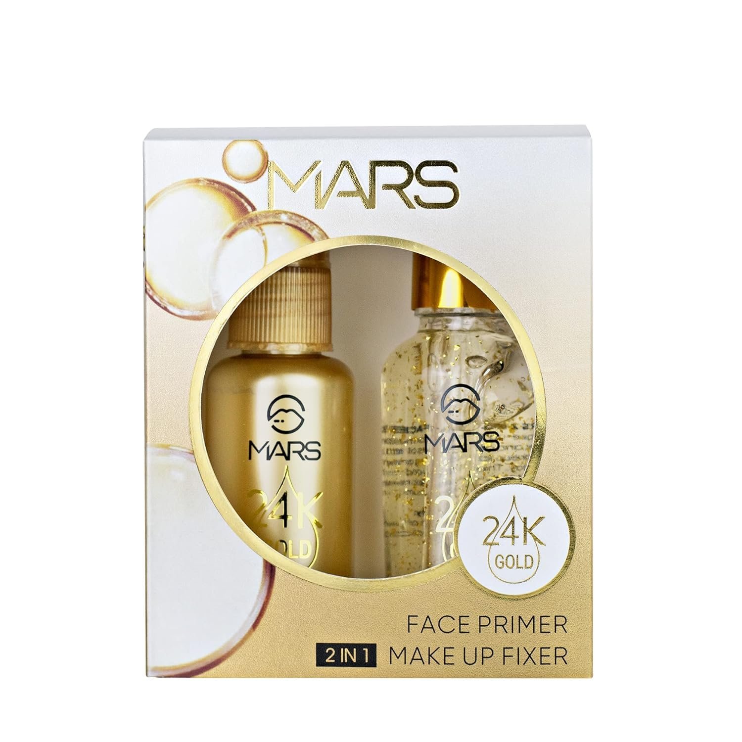 MARS PREMIUM 2in1 24K Gold Face Primer and Make up fixer Set, 65ml -SH7711 - Image 2