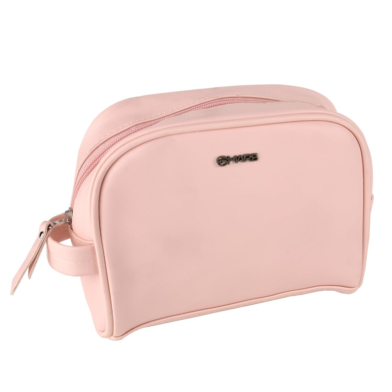 MARS Makeup Kit Bag for Women with 4 Compartment | Water-Resistant | Rexine with Zip Lock | Soft Cushion | Eco-Friendly | Easy to Clean (PINK)