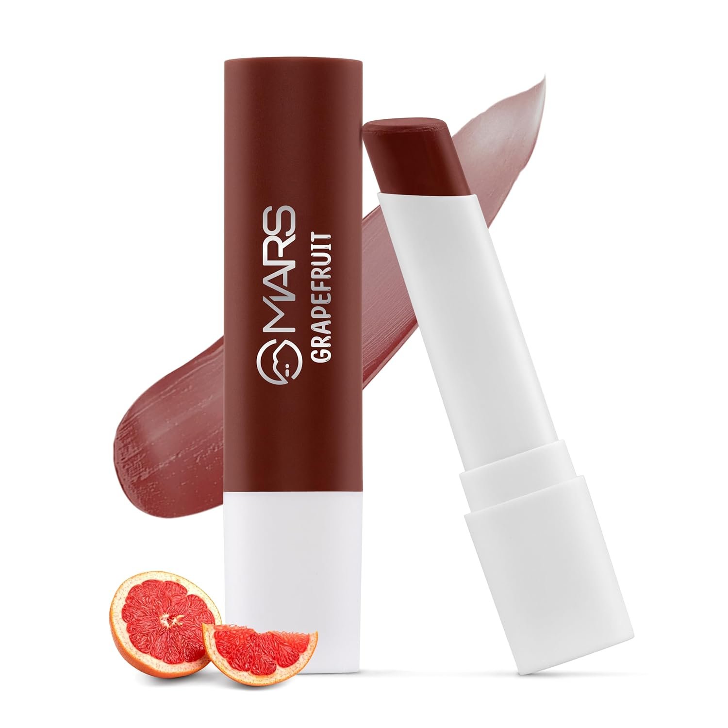 MARS Aqua Splash Tinted Lip Balm Enriched with Shea Butter, Jojoba Oil, Vitamin-E & Cocoa Extract | Repair Chapped Lips | Non-Sticky, Moisturising & Nourishing (3.0 gm) (05-GRAPEFRUIT)