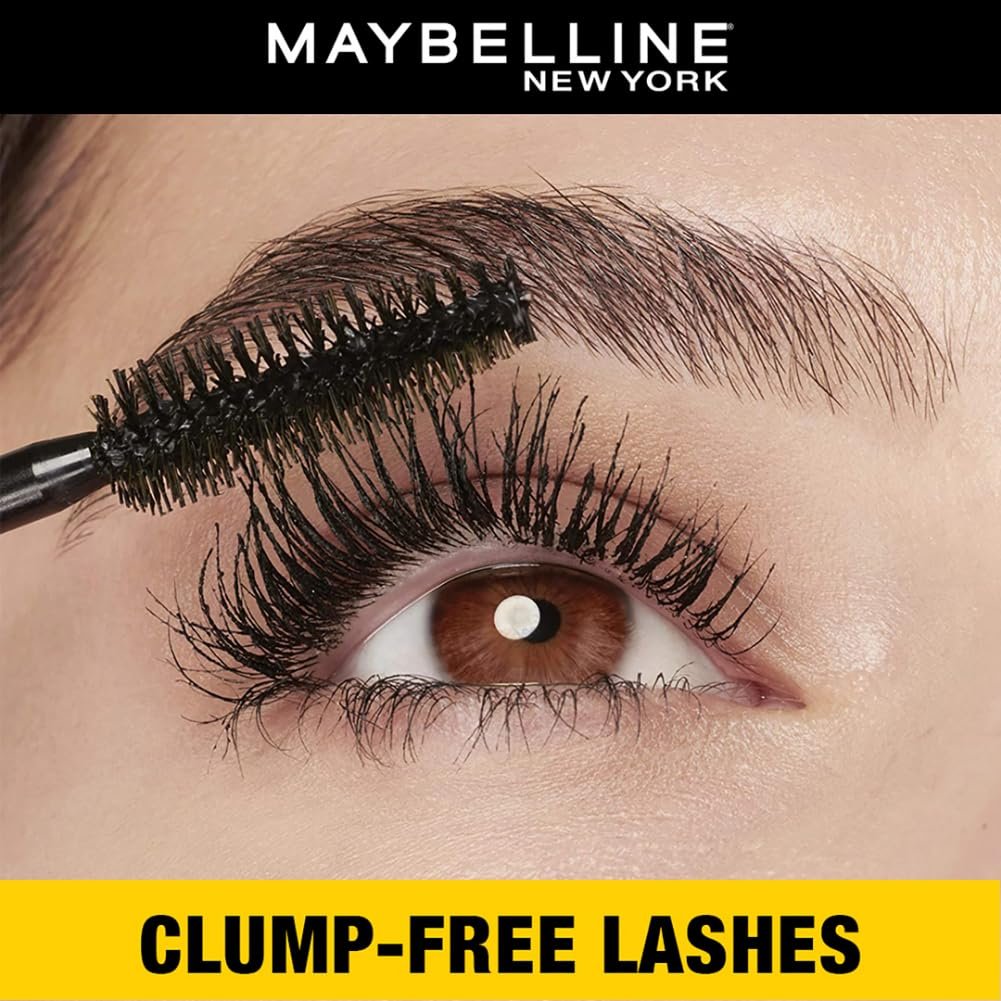 Maybelline New York Mascara, Volumizing & Lengthening, Waterproof, Black, Volume Express Colossal, 10ml - Image 4