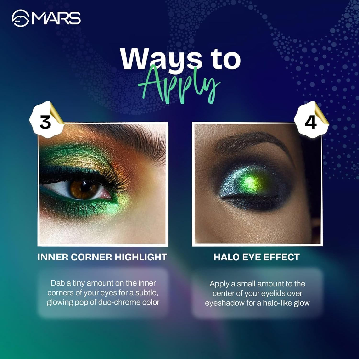 MARS Northern Lights Duo Chrome Shimmery Liquid Eyeliner (1.5 ml) (01-POLAR PINK) | Quick Dry Formula | Water Resistant | Smudgeproof | Rich Pigmentation | Effortless Application |Enhance Eyeliner Art - Image 4