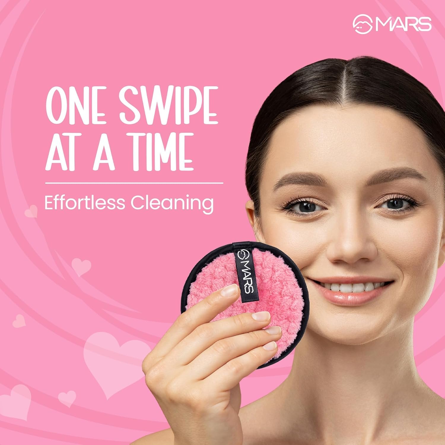 MARS Makeup Melting Microfiber Wipes| Reusable | Effortlessly Removes Waterproof makeup | Gentle on Skin | All Skin Types (Pack of 1) - Image 3