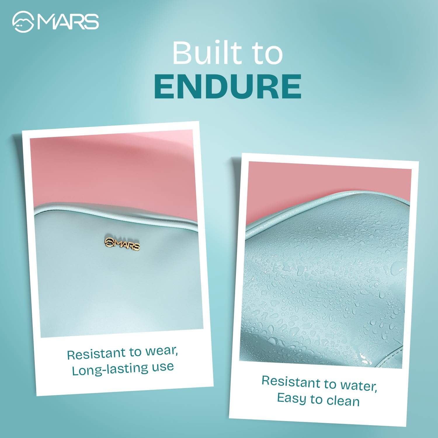 MARS Makeup Kit Bag for Women with 4 Compartment | Water-Resistant | Rexine with Zip Lock | Soft Cushion | Eco-Friendly | Easy to Clean (PINK) - Image 4