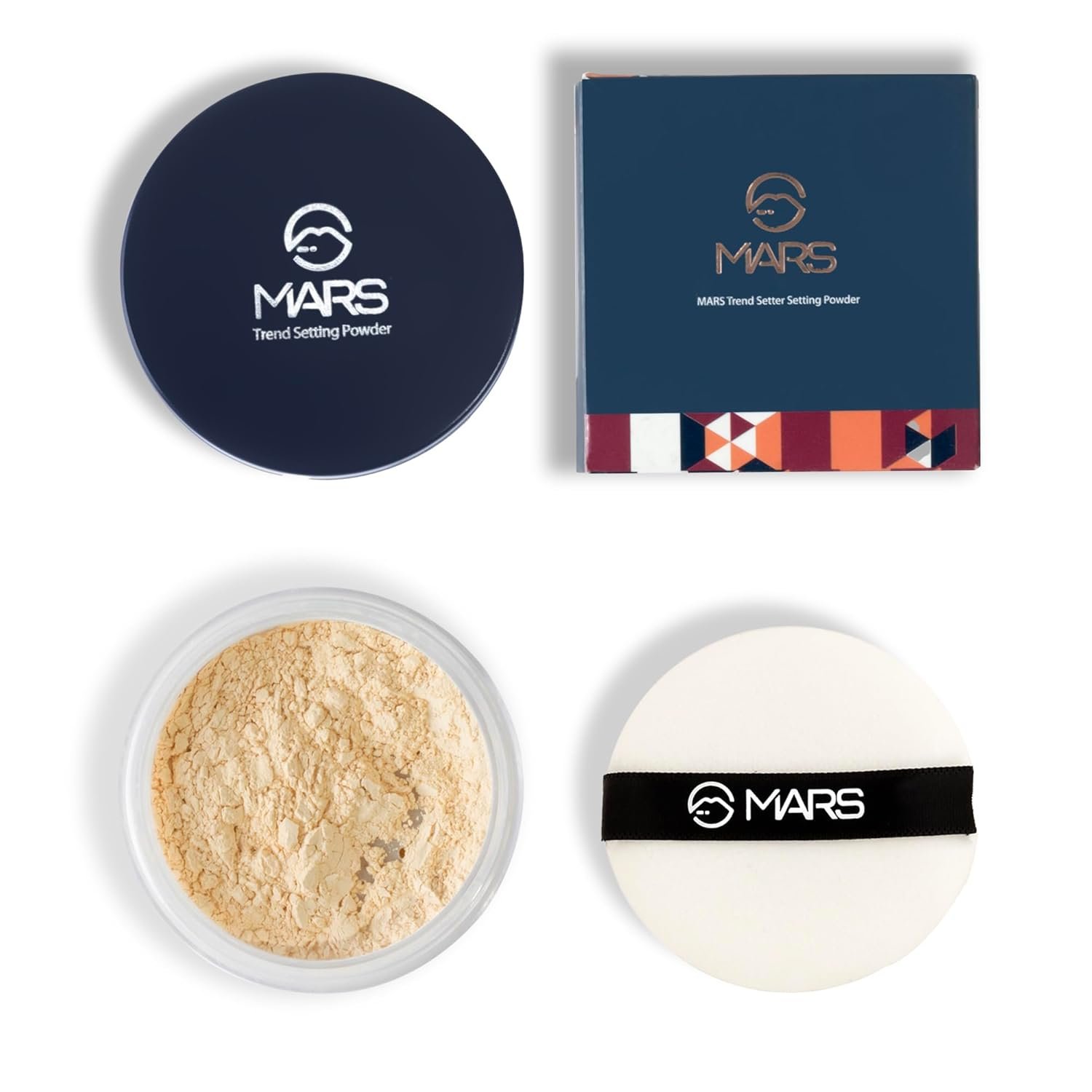 MARS Trend Setting Loose Powder (8.0 gm) (02-BANANA) | Controls Excess Oil | Ultra-Fine Texture | Lightweight | Blends Effortlessly | Long-Lasting Flawless Finish Powder