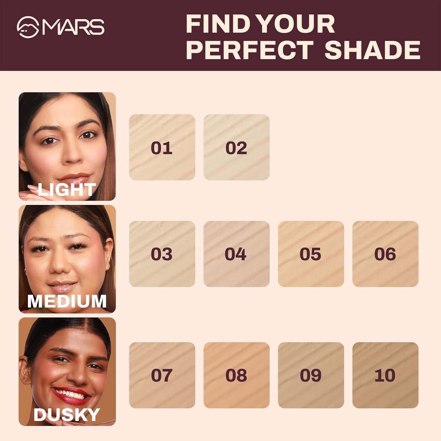 MARS SPF30 PA++++Zero Blend Weightless Foundation for Makeup (30ml) (04-ALMOND BUTTER) | Long-Lasting | Matte Finish | Buildable Coverage | Sweat-Proof - Image 5