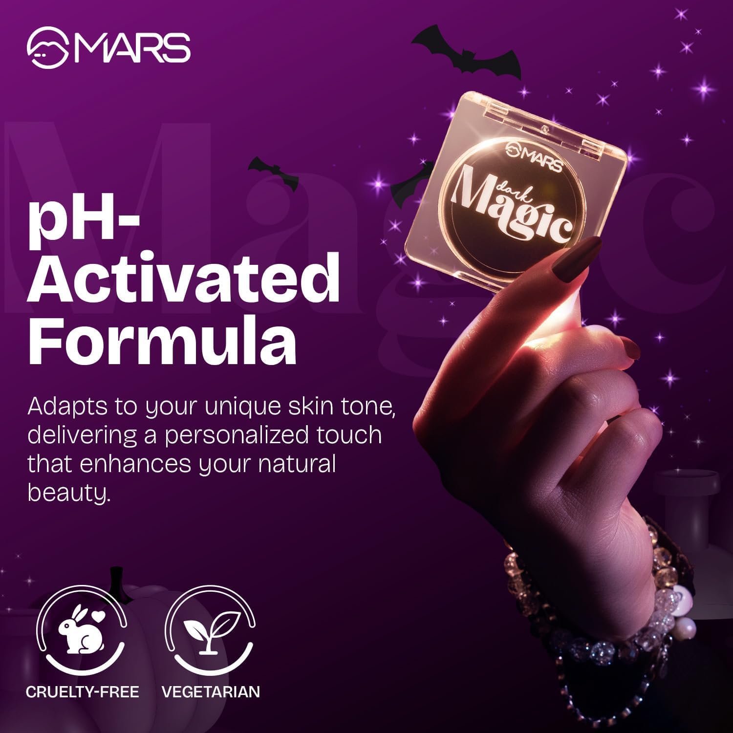 Dark Magic pH Blush for Face Makeup (3.0g) | Highly Pigmented & Long-Lasting | Dewy Finish & Buildable Coverage | Silky Smooth Texture | Suitable for All Skin