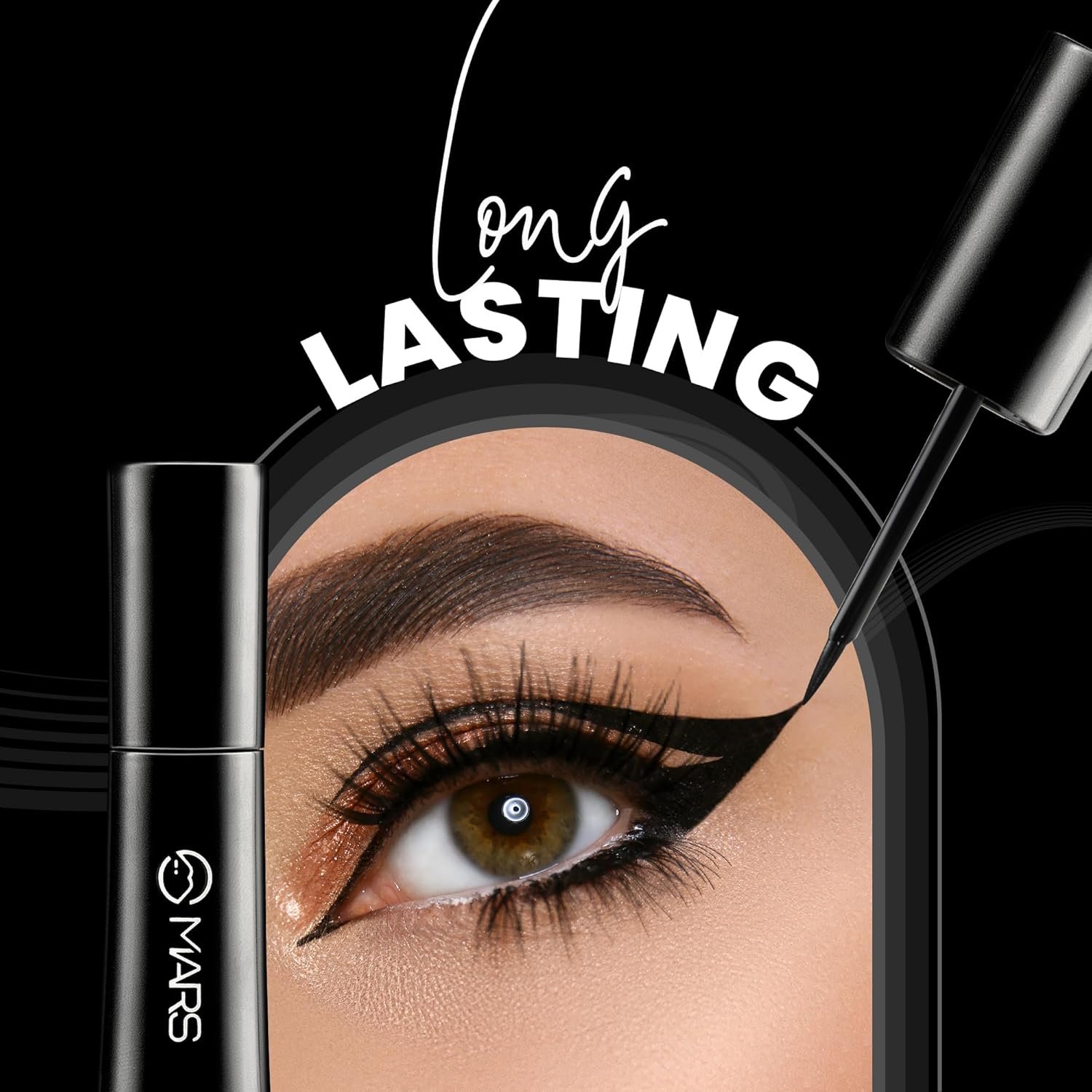 MARS Hyper Smooth Water Resistant Eyeliner | Long Lasting | Smudge Proof | One Swipe Precise Application Eye Liner for Women (10 gm) - Image 4