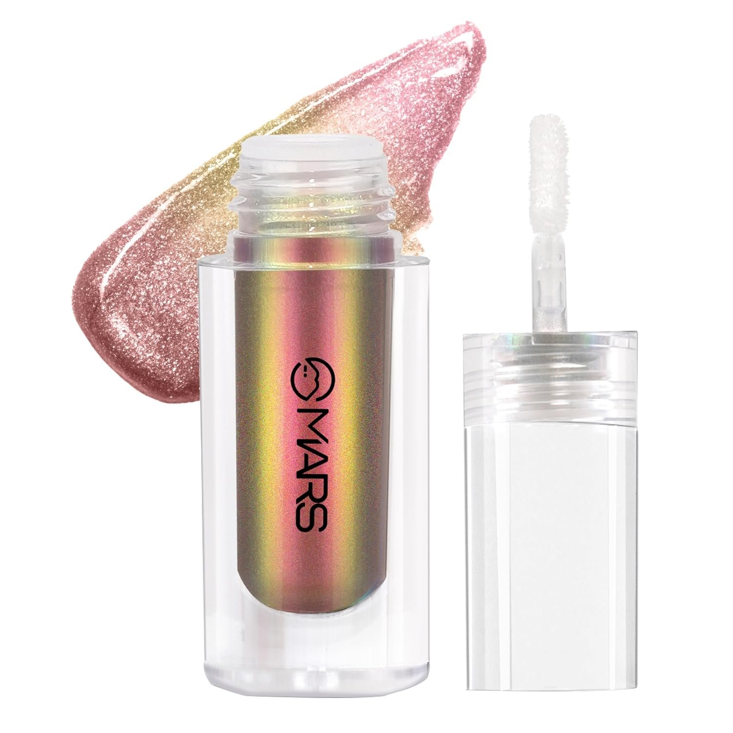 MARS Northern Lights Liquid Eyeshadow With Dual-Tone Chrome Effect | Liquid Shimmer | One Swipe Pigmentation | Smudge Proof | Light Weight Formula (1.8ml) (05-Greenlandic Gleam)