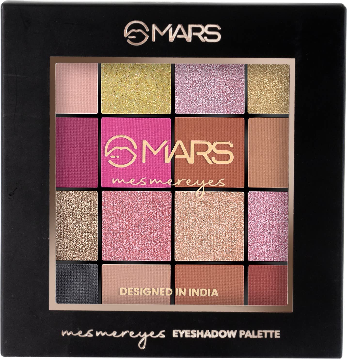 MARS Highly Pigmented Mesmereyes Smoky Eyes, 16-Color Eyeshadow Palette | Multicolor | Matte Finish | Shimmery Eye Shadow Palette - Image 5