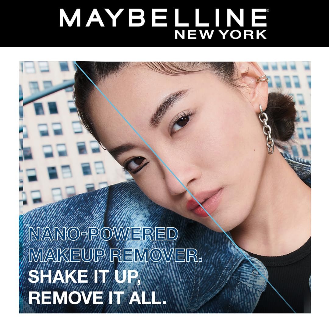 Maybelline New York Biphase Eye + Lip Makeup Remover, 2X More Effective and Fragrance Free Easy to Use Makeup Remover, Water-proof Make-up Remover With Addition of Pro-Vitamin B5 | 40 ml - Image 4