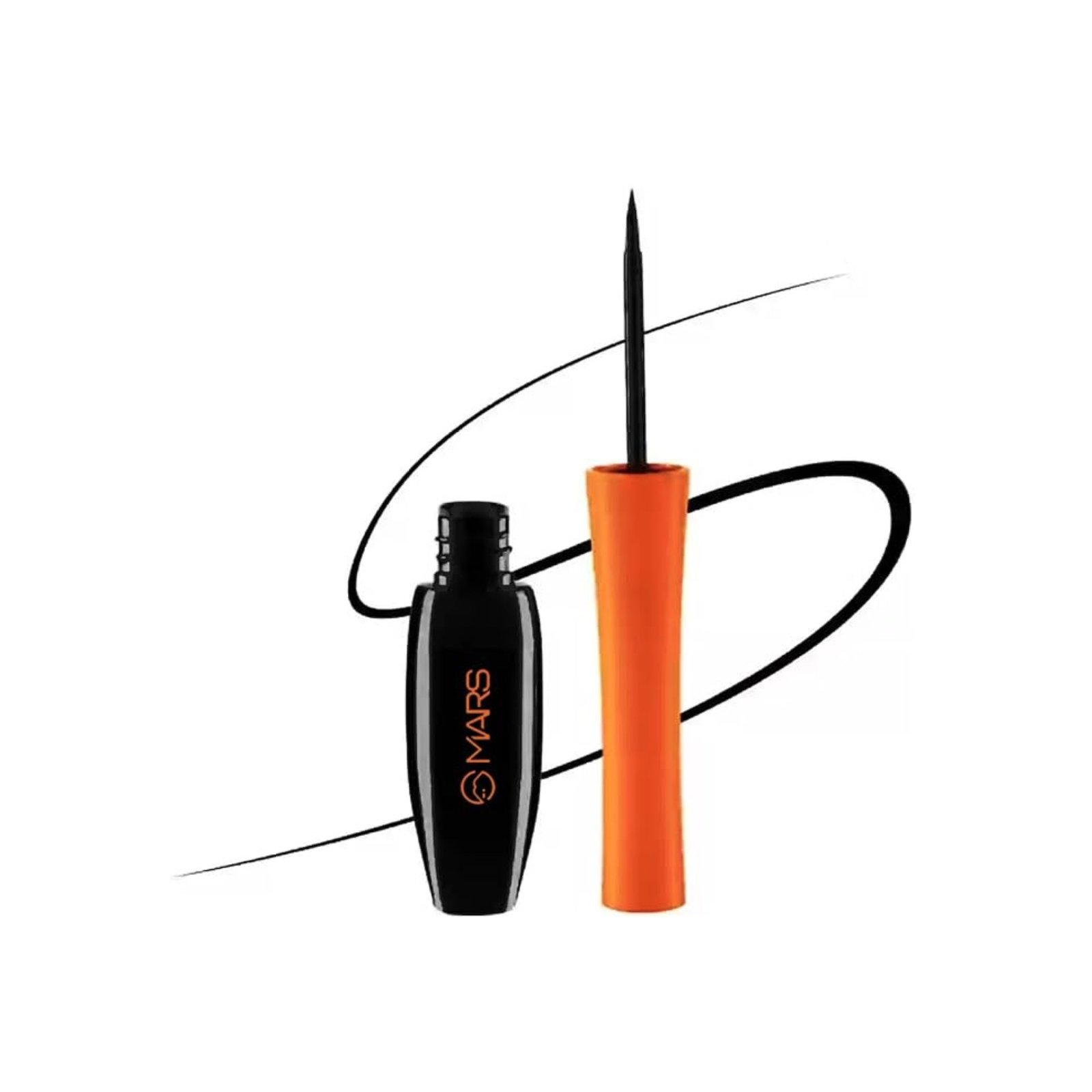 MARS Black Liquid Eyeliner 5gm | Smudge-Proof & Long Lasting | Intense Pigment, Waterproof Formula, & Easy Application for All-Day Wear | Achieve Flawless Cat Eyes