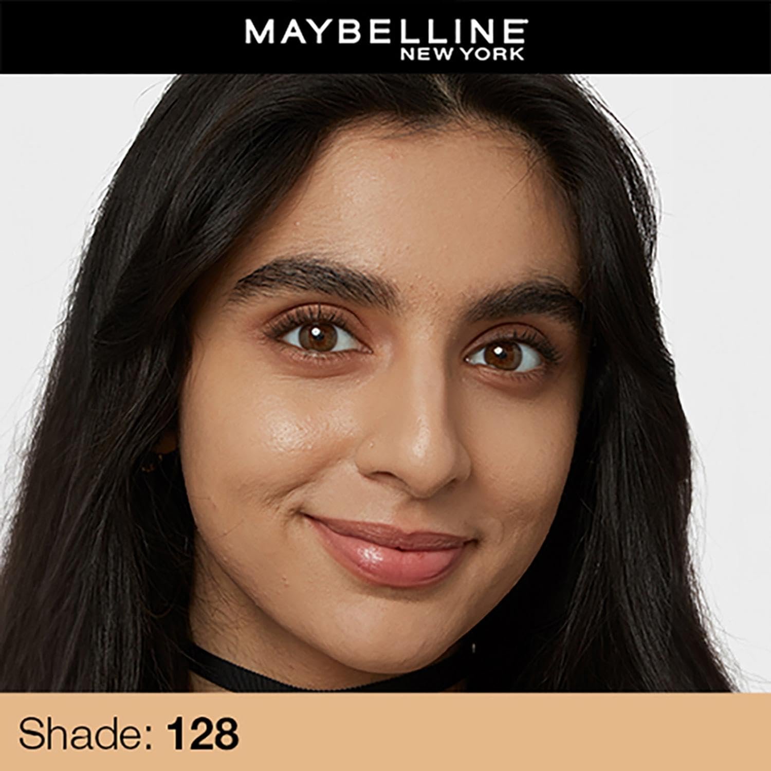Maybelline New York Liquid Foundation For All Skin Type,Full Matte Finish, With SPF, Absorbs Oil, Fit Me Matte + Poreless, 128 Warm Nude, 30 Ml - Image 3