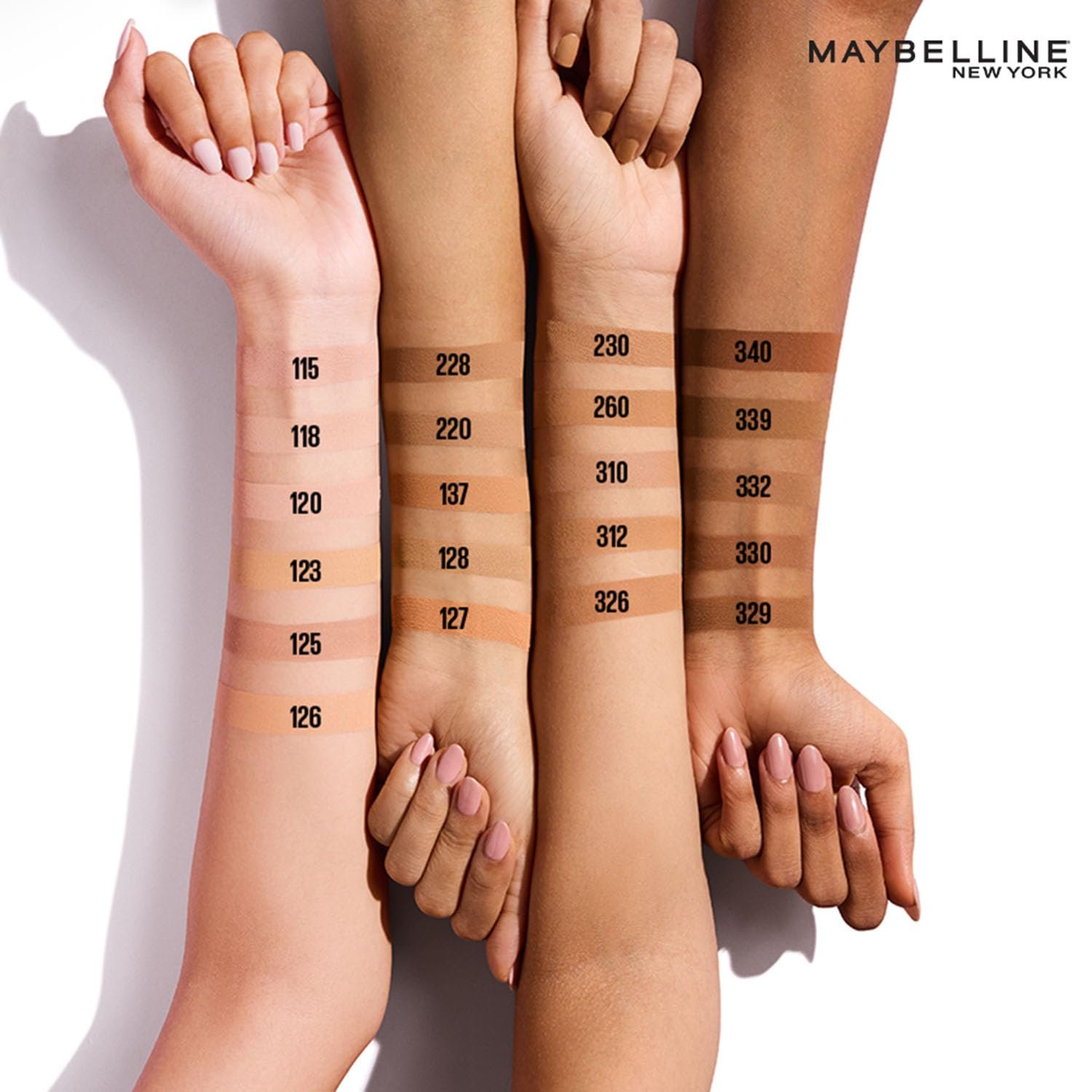 Maybelline New York Liquid Foundation For All Skin Type,Full Matte Finish, With SPF, Absorbs Oil, Fit Me Matte + Poreless, 128 Warm Nude, 30 Ml - Image 6