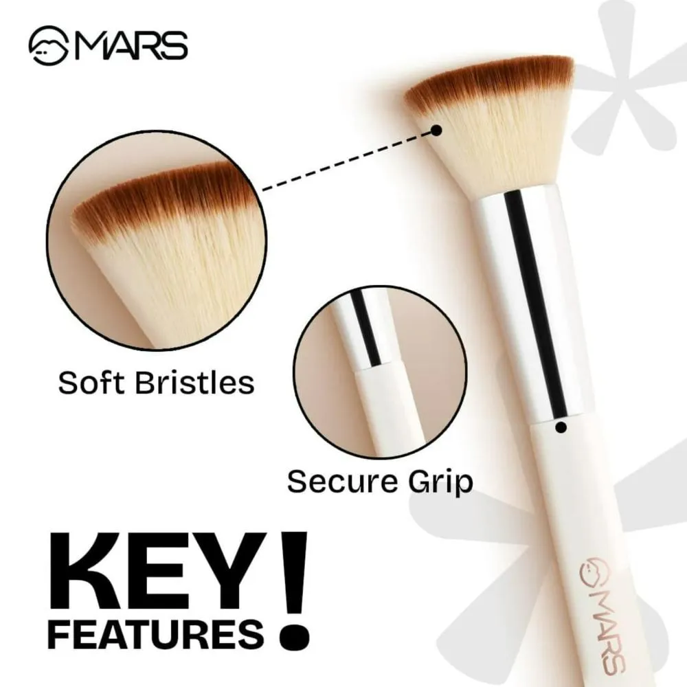 Penta Perfect Set of 5 Makeup Brush Set with Holder | Long-Lasting Soft & Synthetic Bristles | Versatile Use | Precise Application for Face, Eyes & Brows (WHITE) - Image 3