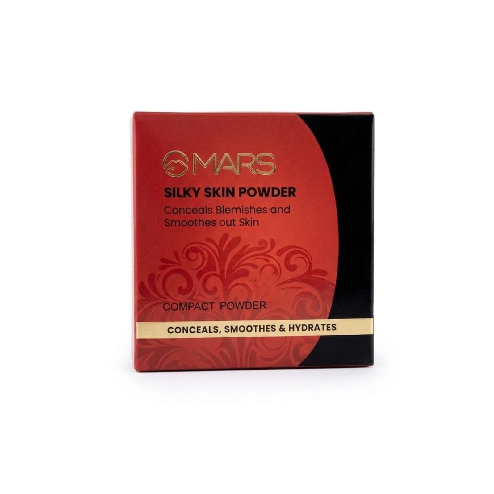 Premium Silky Skin Mars 2-in-1 Compact Powder – Long Lasting Matte Finish with Built-in Puff & Mirror | Oil Control & Pore Blurring Face Powder for Wedding, Travel
