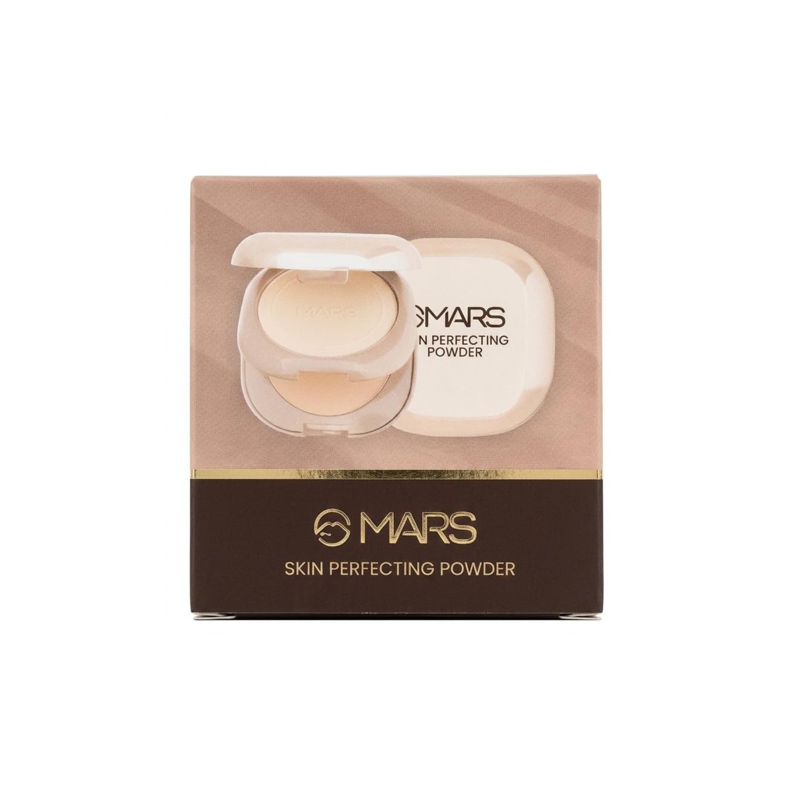 Skin Perfecting Compact Powder – Long Lasting Matte Finish Face Powder | 16-Hour Oil Control & Matte Lip Crayon Set of 2 – 02 Cherry Red & 07 Coffee Brown | Highly Pigmented, Smudge-Proof & Long Stay Lipstick (Skin Perfect Powder)