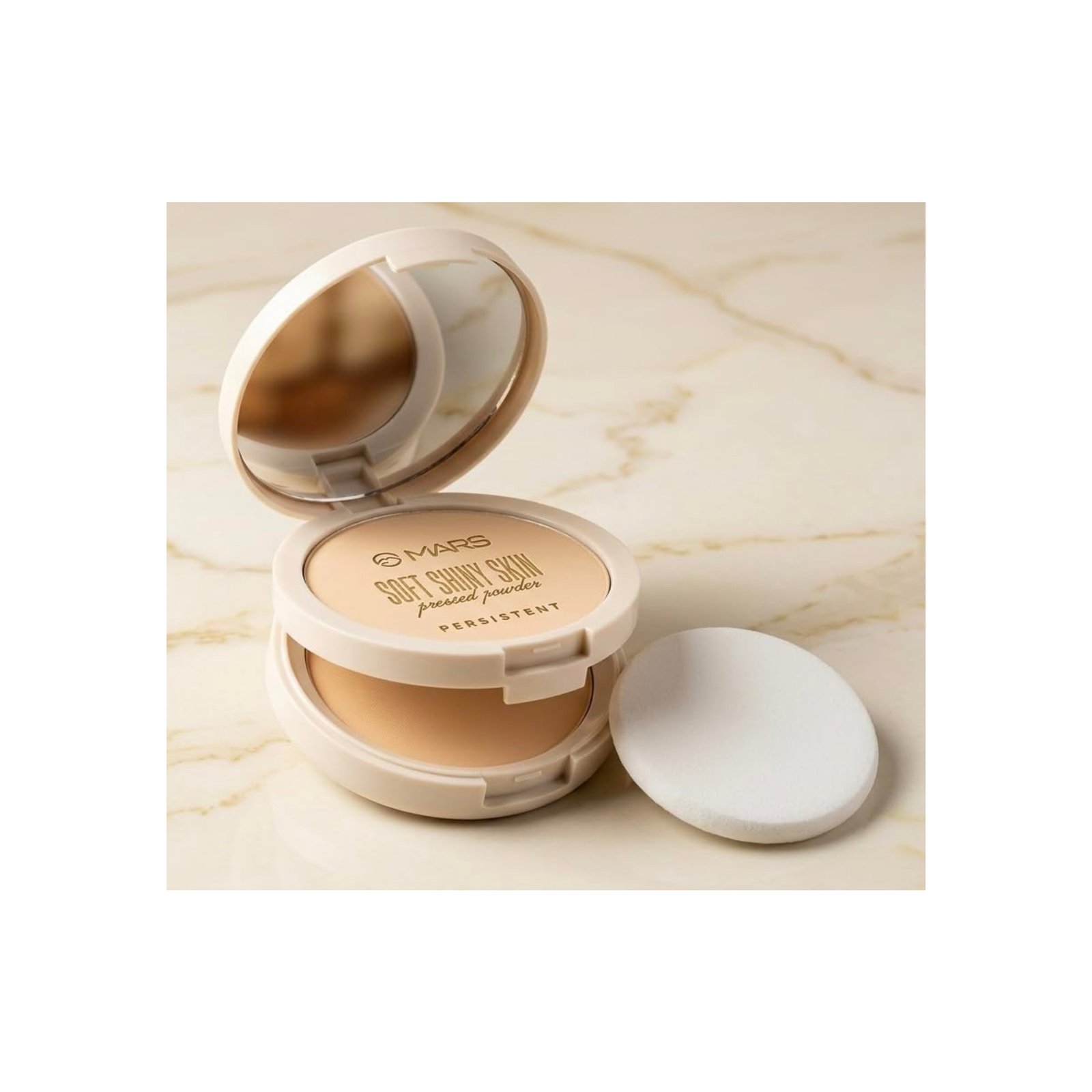 Premium Wonder Powder and Soft Shiny Skin Pressed Powder Combo - 2-in-1 Dual Tier Compact with Puff & Mirror | Long Lasting, Matte & Radiant Finish | Lightweight Face Makeup for All Skin Types (Soft Shiny Skin) - Image 2