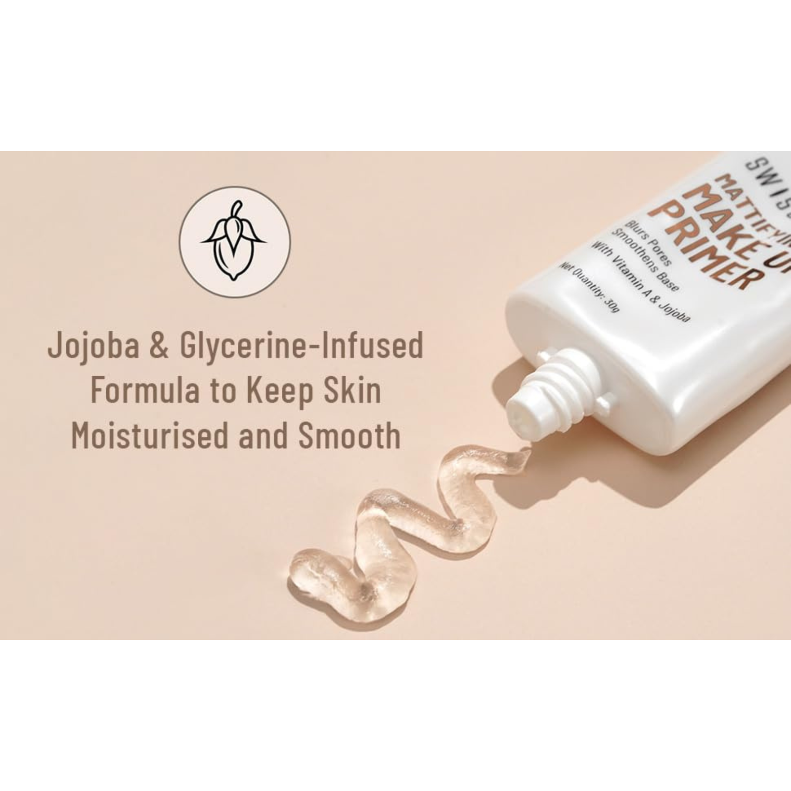 SWISS BEAUTY Makeup Primer Oil Free Mattifying Long Lasting Base, Shades, 30 ml - Image 3