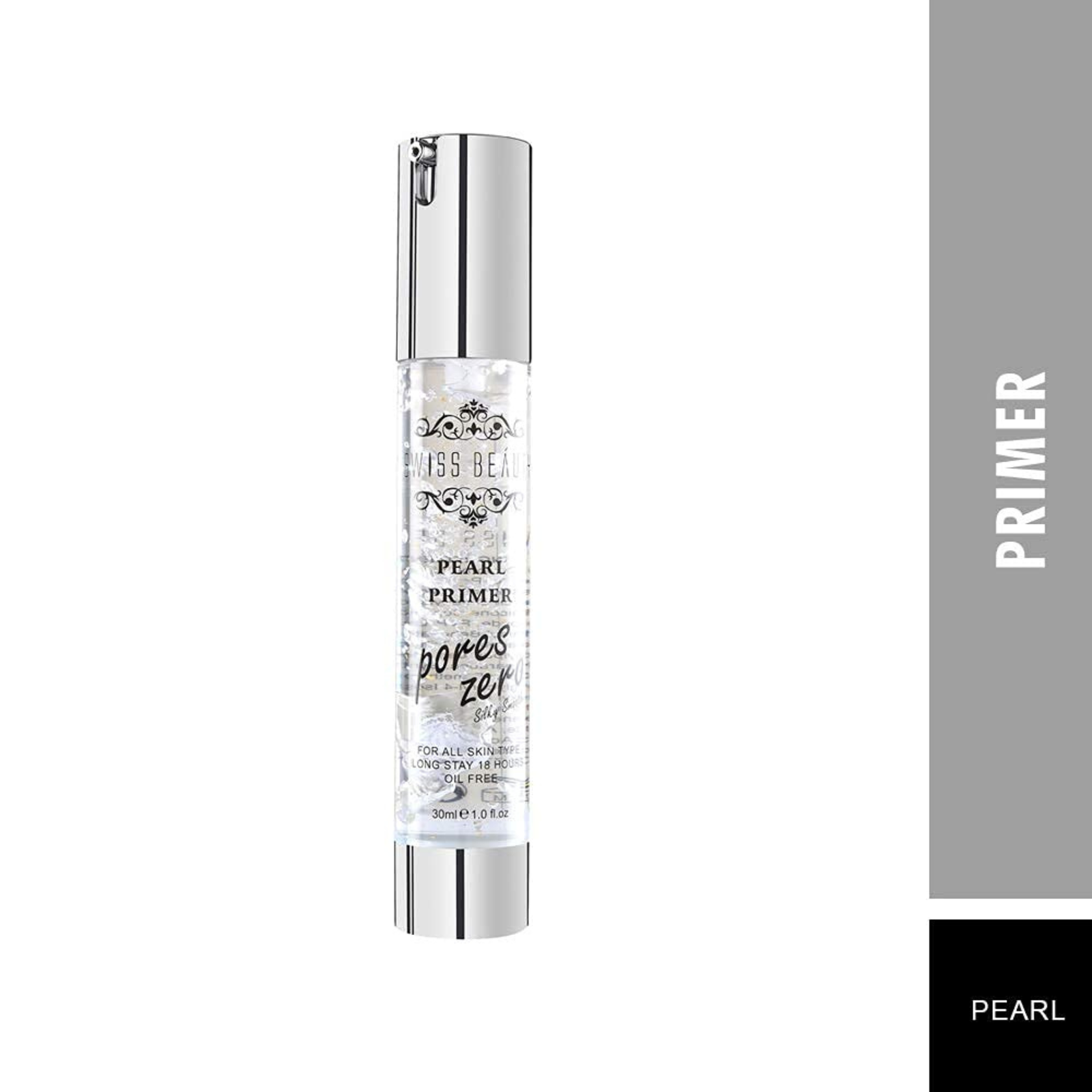 Pearl Primer, Prime Light, Face Makeup, Pearl-Pores, 30ml – Long Stay, Oil Free, All Skin Type, Primer for Face Makeup women girls ladies