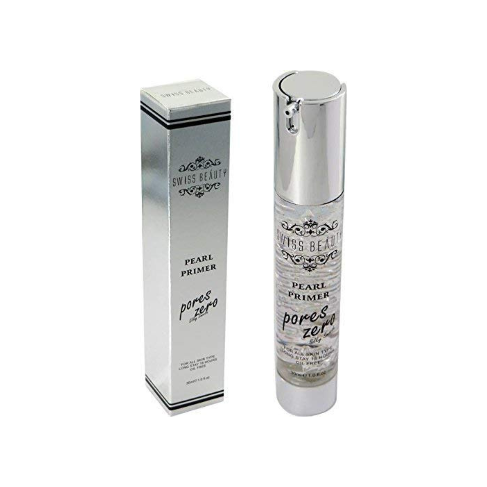 Pearl Primer, Prime Light, Face Makeup, Pearl-Pores, 30ml - Long Stay, Oil Free, All Skin Type, Primer for Face Makeup women girls ladies - Image 2