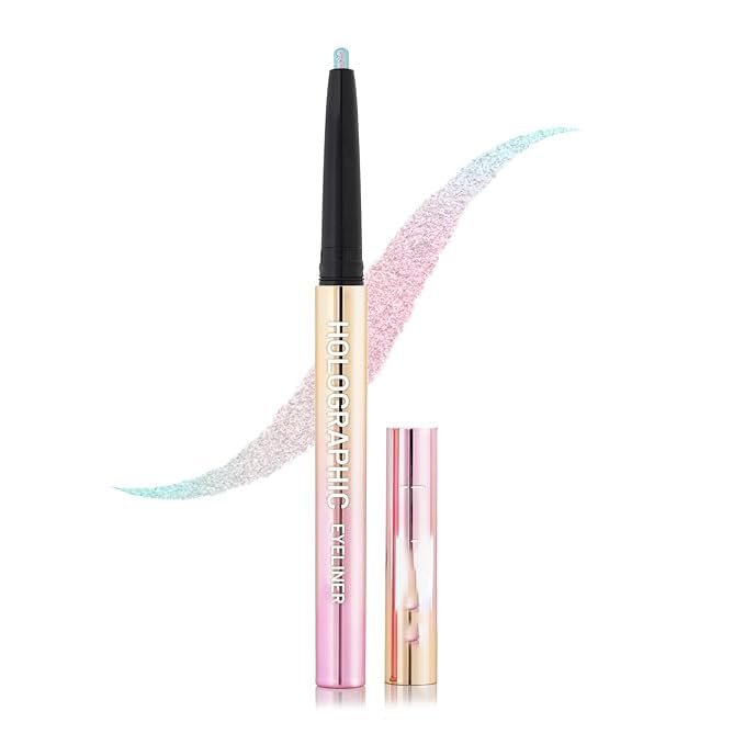 SWISS BAEUTY Holographic Shimmery Eyeliner, Waterproof, Smudgeproof, Long Lasting, 0.2g (04 Nebula)