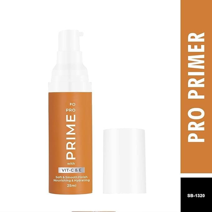 Swiss Beauty Pore Minimizer Primer, Oil Control Makeup Base with Vitamin E and C, 25ml, Transparent