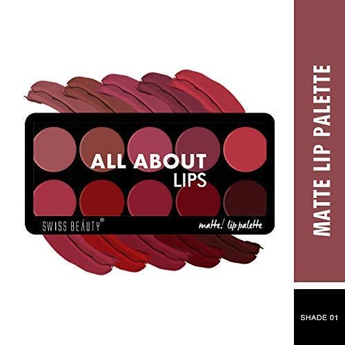 Swiss Beauty Ultra Base Concealer Palette, Face MakeUp, Multicolor-02, 16g and Swiss Beauty Matte Lip Pallete, Multicolor-01, 10g - Image 6