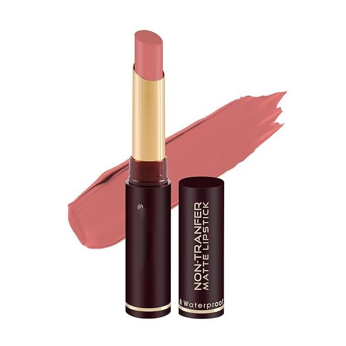 Swiss Baeuty Non-Transfer Waterproof Lipstick | Matte Finish | Long-Lasting | Highly Pigmented,2gm | Shade- (26 Sand Rose)