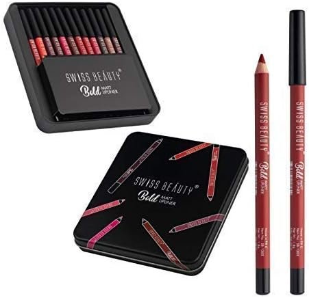 swiss beauty bold matt lipliner 12 color