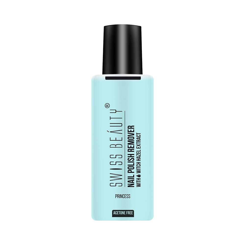 SWISS BEAUTY Nail Polish Remover with & Witch Hazel Extract, Princess, 110 ml