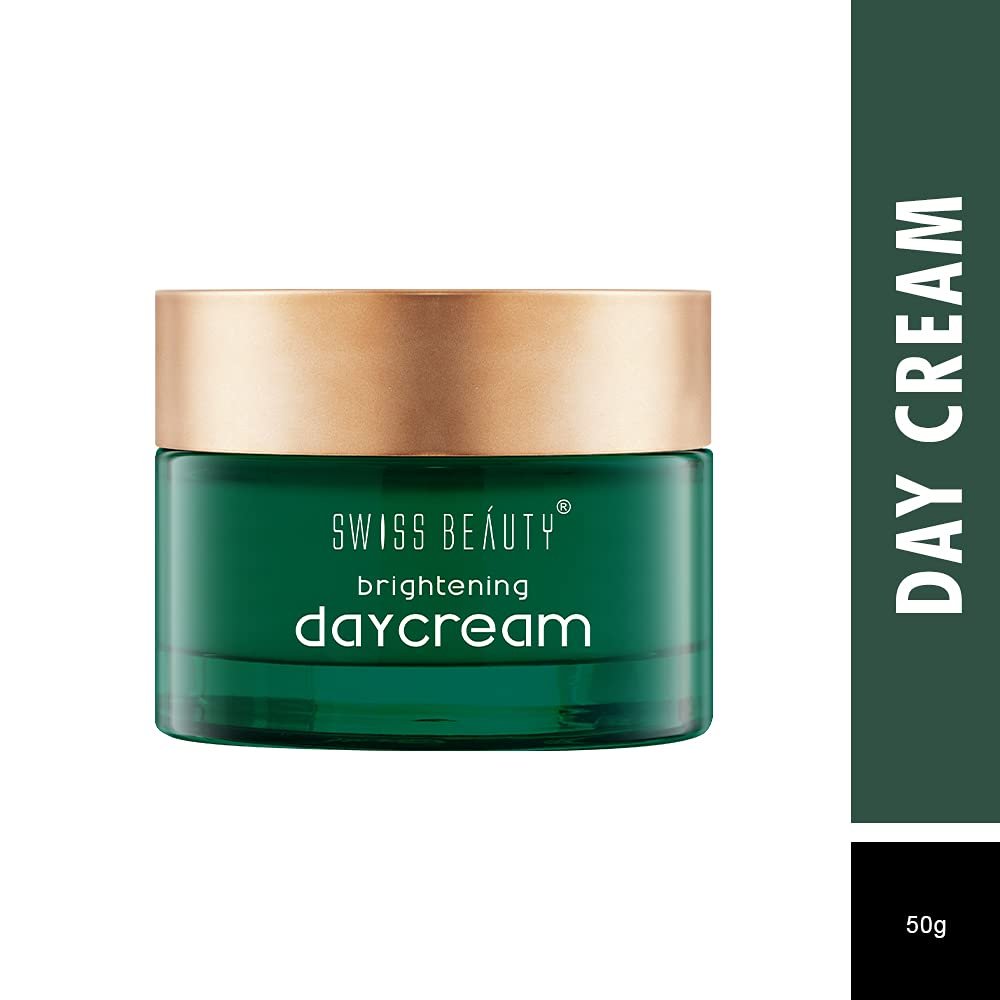 Swiss Beauty Light weight, Non greasy Brightening Day Cream for intense hydration | With Vitamin C | For all skin types | 50gm