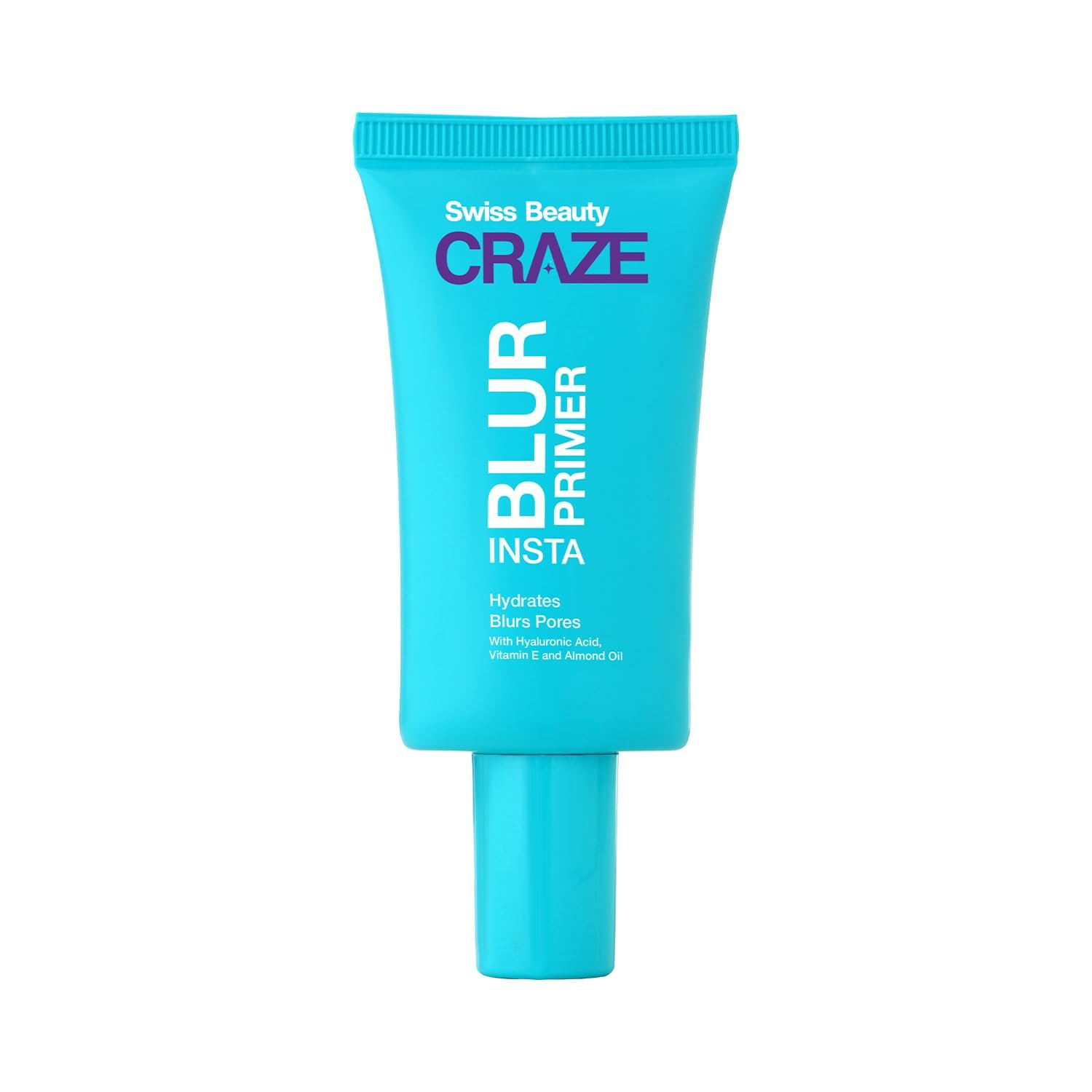 Swiss Beauty CRAZE Insta Blur Primer | Minimises Pores and Fine Lines | Infused with Vitamin E | 20g