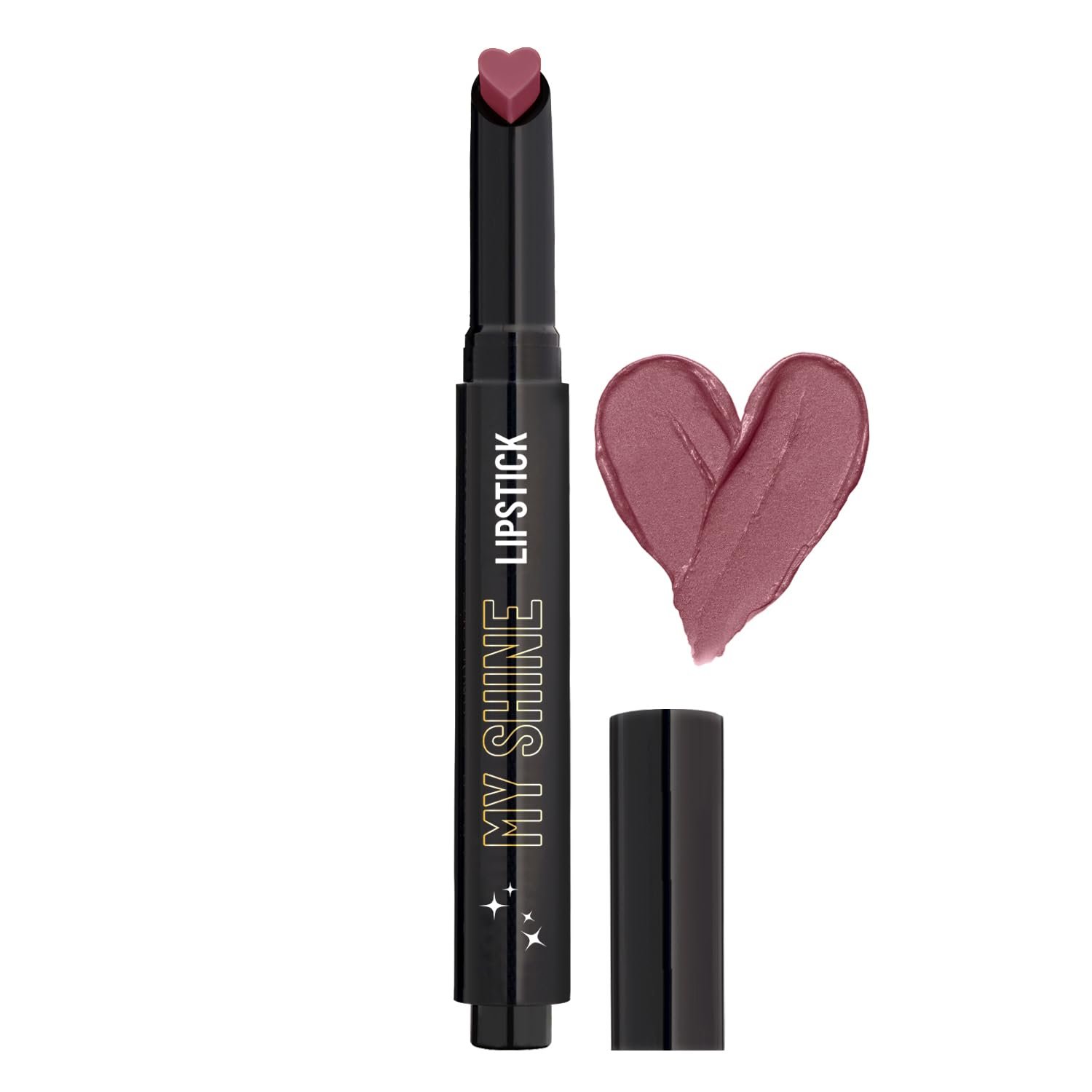 Swiss Beauty My Shine Creamy Lipstick with Vitamin E | Long Lasting Lipstick with Shiny finish | Shade-Mystic Brown, 1.5gm