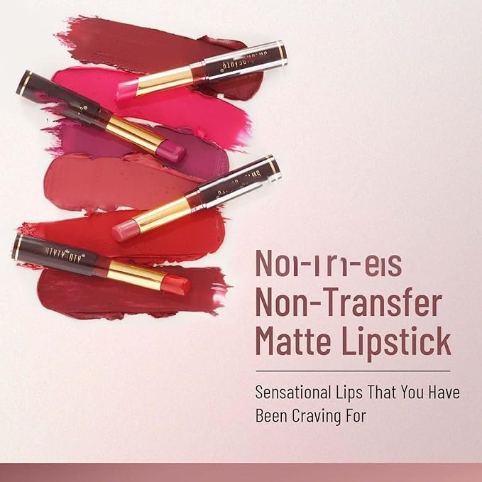 Swiss Baeuty Non-Transfer Waterproof Lipstick | Matte Finish | Long-Lasting | Highly Pigmented,2gm | Shade- (26 Sand Rose)