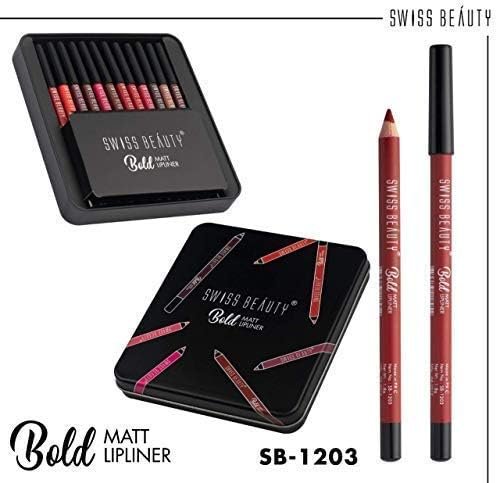 swiss beauty bold matt lipliner 12 color