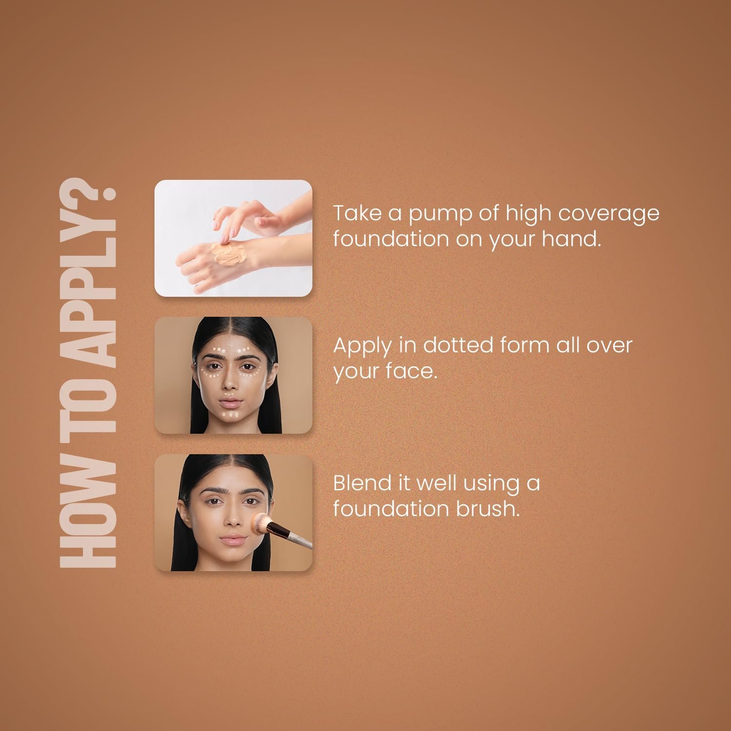 Swiss Beauty High Performance Foundation | Water-Resistant | Medium To Buildable Coverage Liquid Dewy Finish | Lightweight | Easy To Blend | With Vitamin C & Niacinamide | 04 Natural Nude, 55G - Image 3