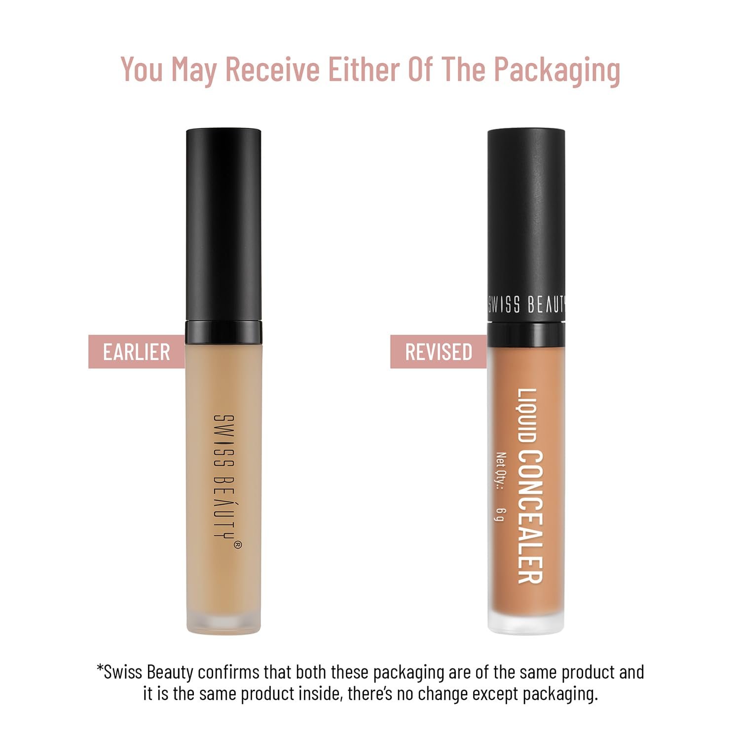 Swiss Beauty Liquid Light Weight Concealer With Full Coverage |Easily Blendable Concealer For Face Makeup With Matte Finish | Shade- Creamy Beige, 6g - Image 7
