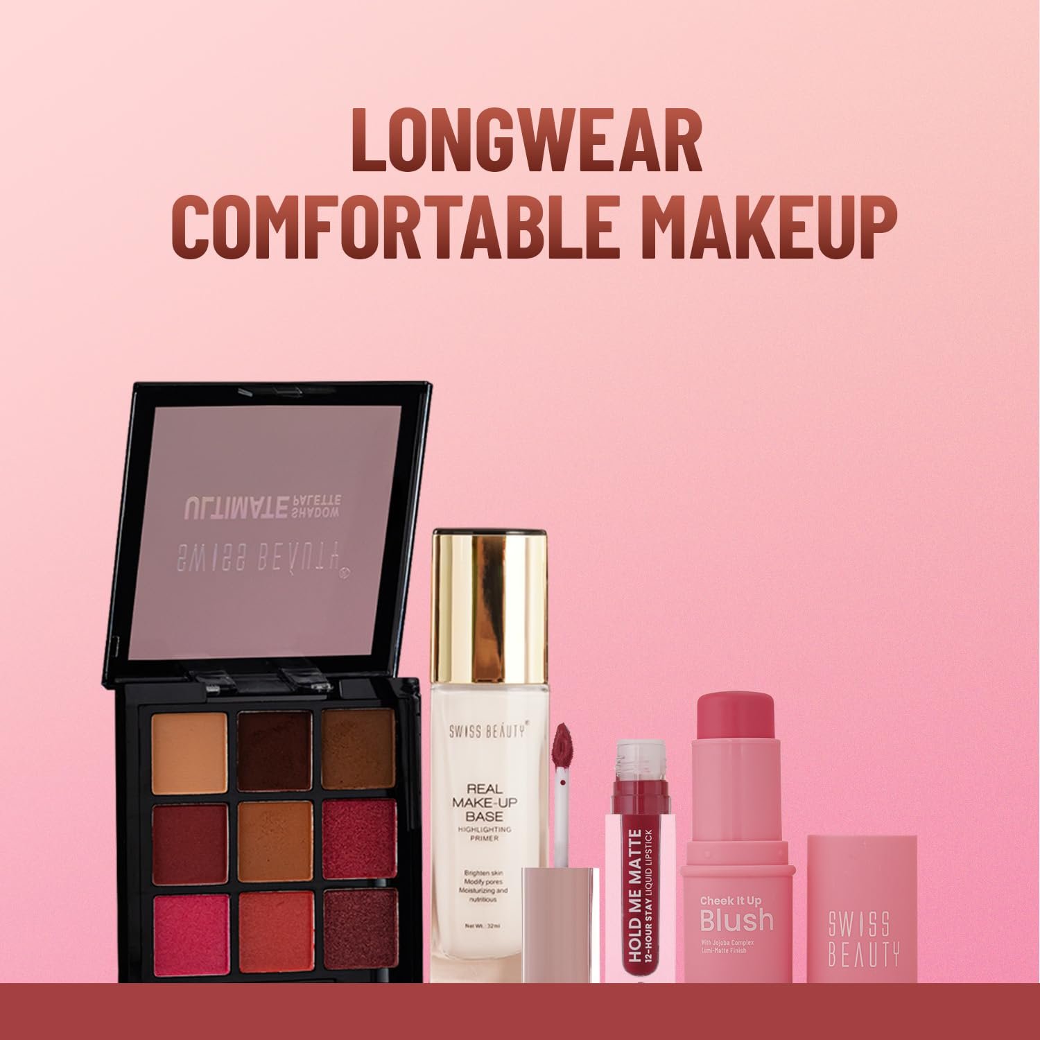 Swiss Beauty Cheek It Up Blush for Cheeks|Lumi-Matte Finish | Lightweight | Easily Blendable | With Jojoba Oil | Shade- Chic Me Up, 8g - Image 7