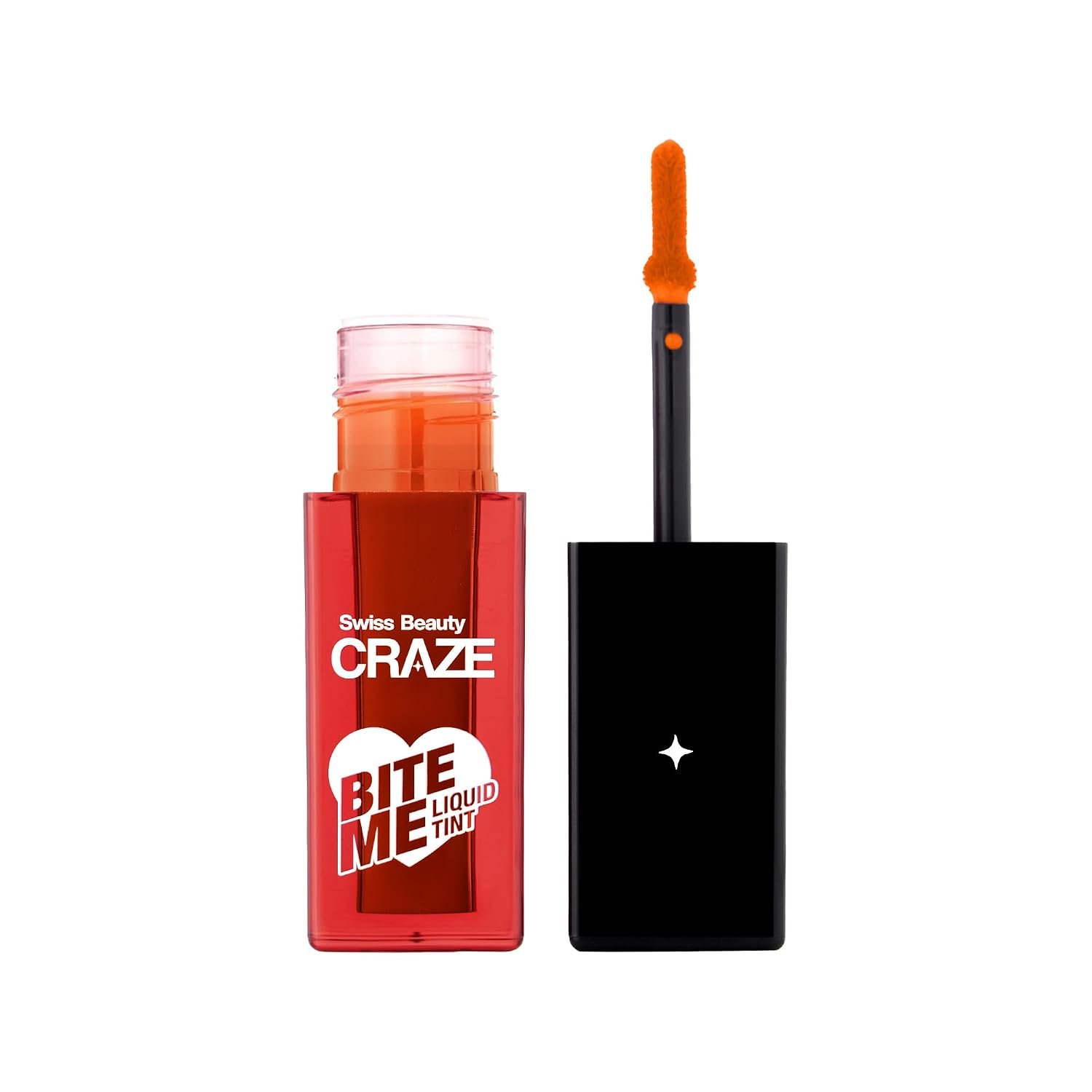 SWISS BEAUTY Craze Bite Me Liquid Hydrating Tint with Dewy Natural Finish | 6-Hour Stay | Shade- Juicy Peach, 4ml