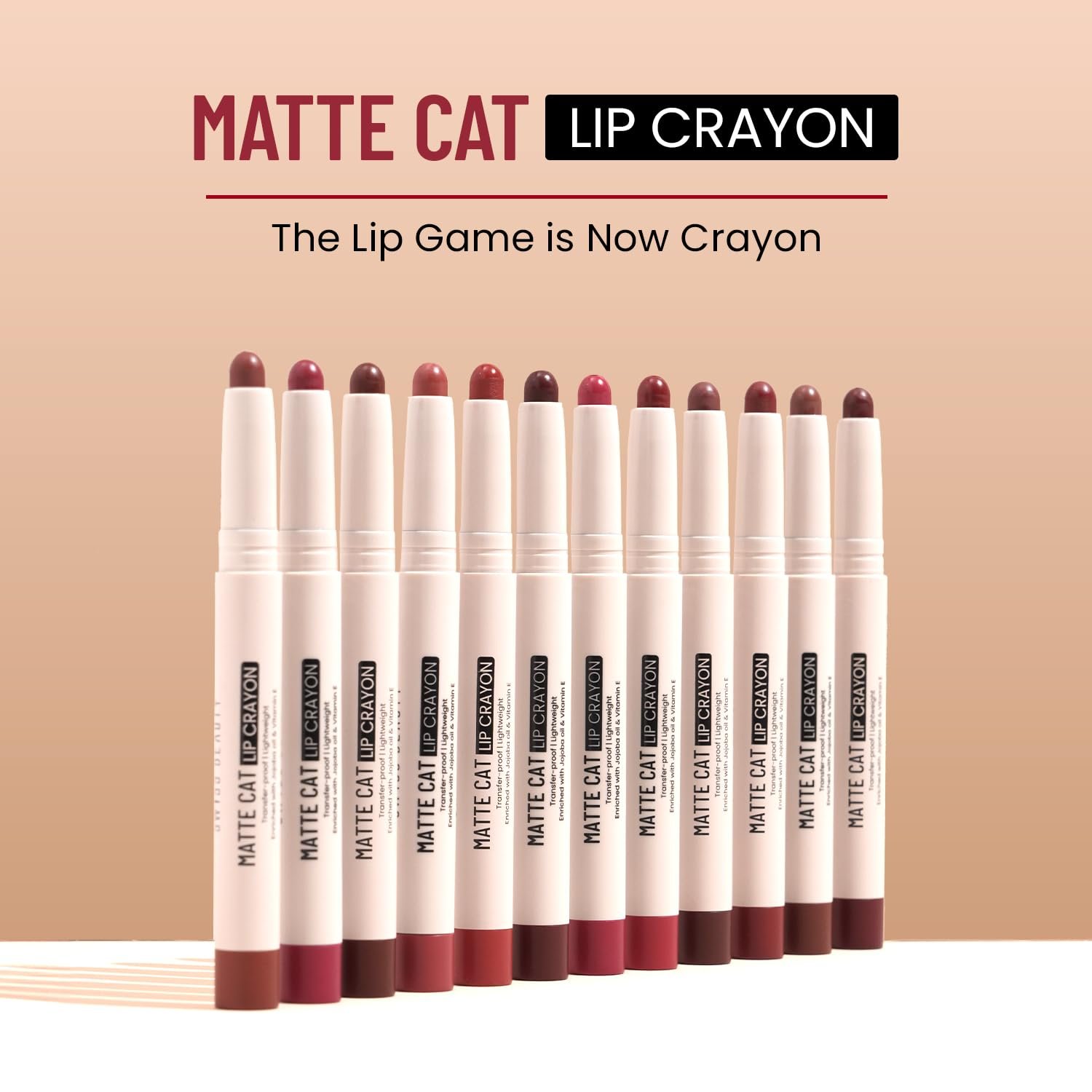 Swiss Beauty Non-Transfer Matte Cat Lip Crayon | Water-Resistant | Long-Lasting 8 Hours Stay | Retractable Lip Crayon | Shade – Choclate Fudge, 1.5g |