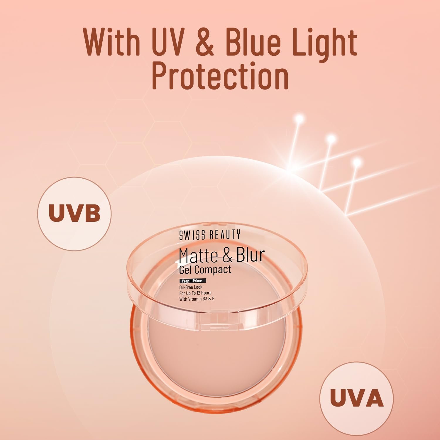 Swiss Beauty Matte & Blur Balm | Prep + Prime | 12-Hour Oil-Free Shine | With Vitamin E & B3 | UV Light Protection | 1 Count - Image 4