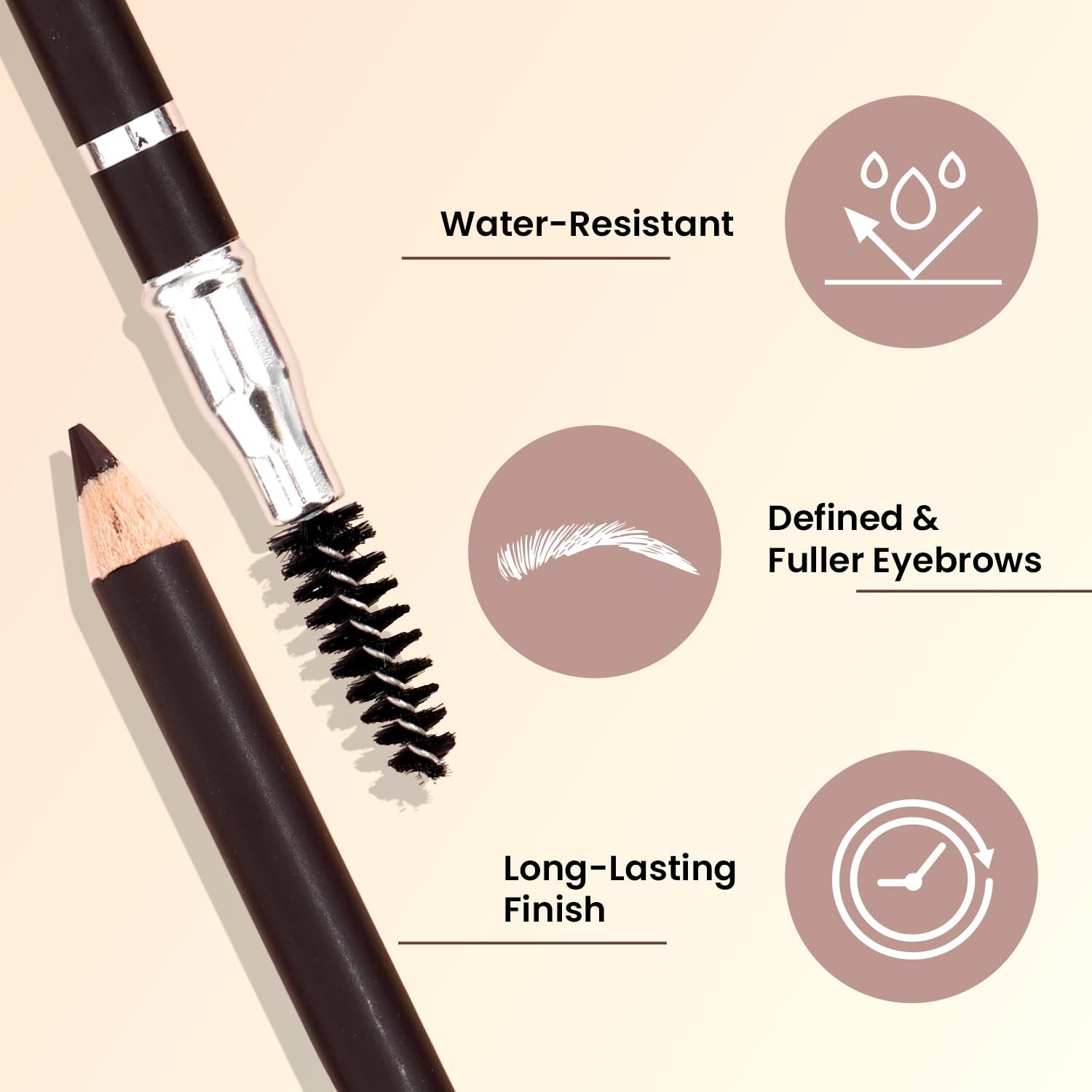 Swiss Beauty Eyebrow Definer Pencil (Coco Brown) - Image 2