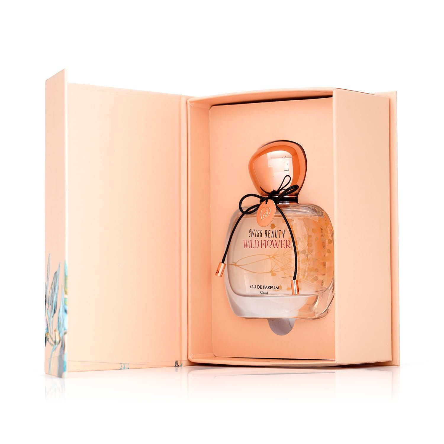 Swiss Beauty Wild Flower EDP | Long-Lasting | Ideal For Gifting | Everyday Wear | Top Note: Mandarin | Middle Notes: Peony & Roses | Base Note: Musk | 50ml