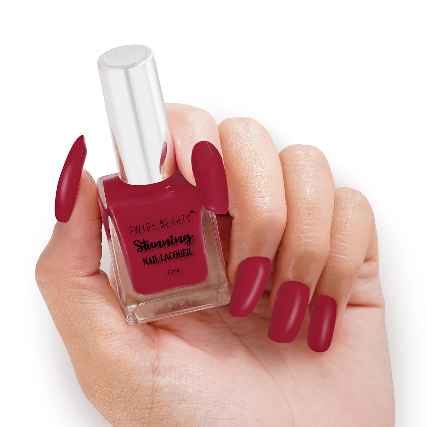 Swiss Beauty Stunning Nail Lacquer | Chip Resistant, Quick drying nail paint | Highly Pigmented with high shine Nail polish