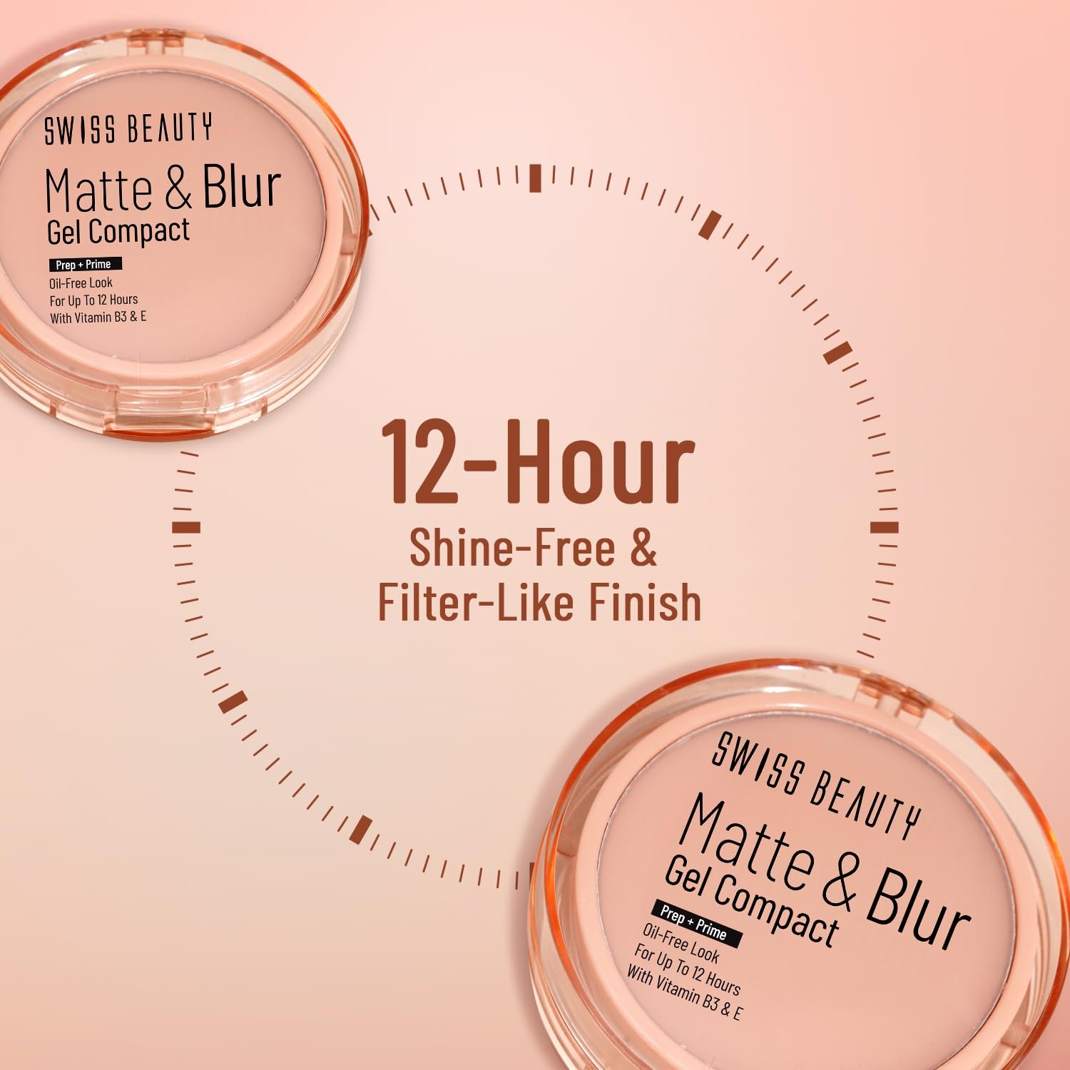 Swiss Beauty Matte & Blur Balm | Prep + Prime | 12-Hour Oil-Free Shine | With Vitamin E & B3 | UV Light Protection | 1 Count - Image 3