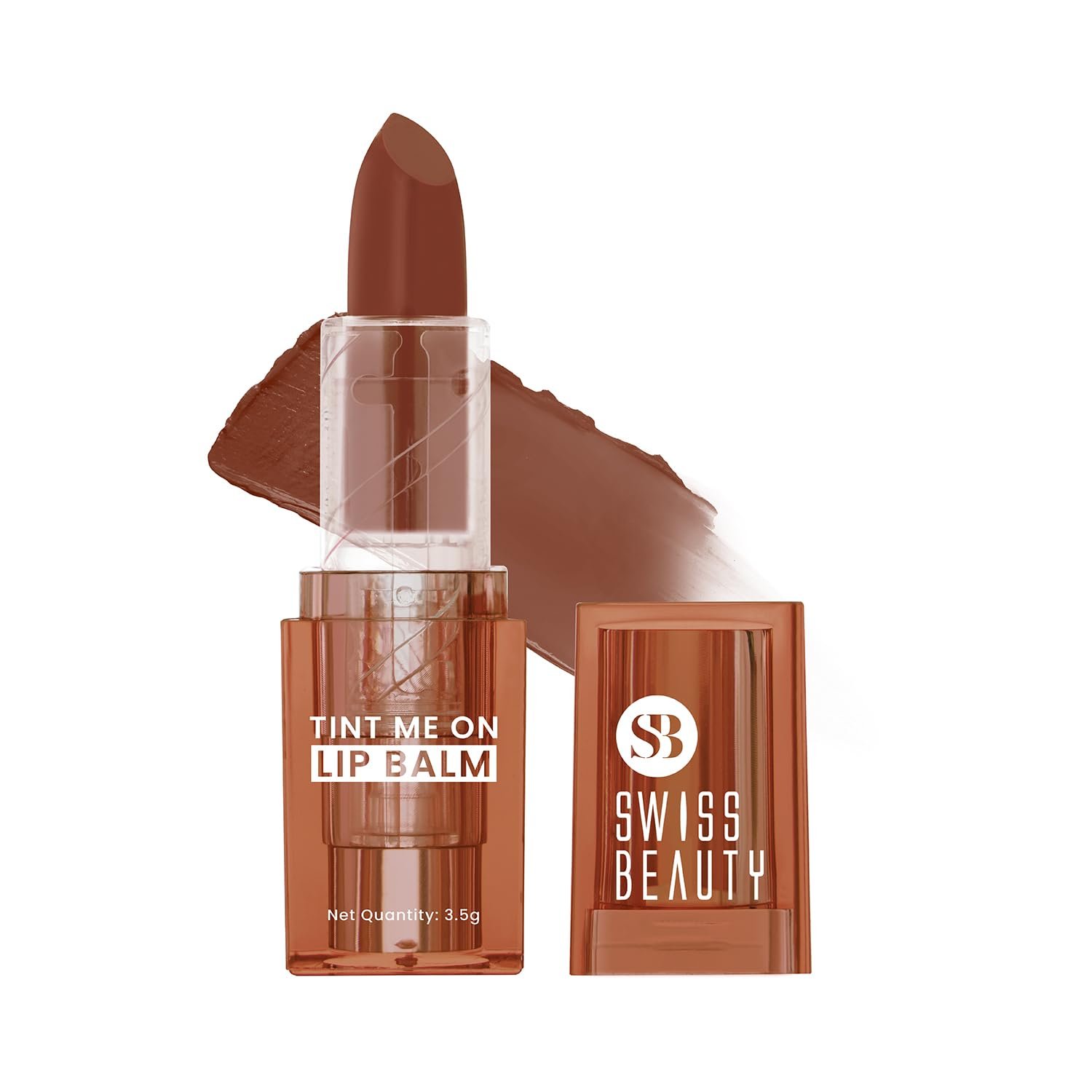 Swiss Beauty Tint Me On Lip Balm | Moisturises lips | Tinted Lip Balm | Shade – Mauve Muffin, 3.5gm