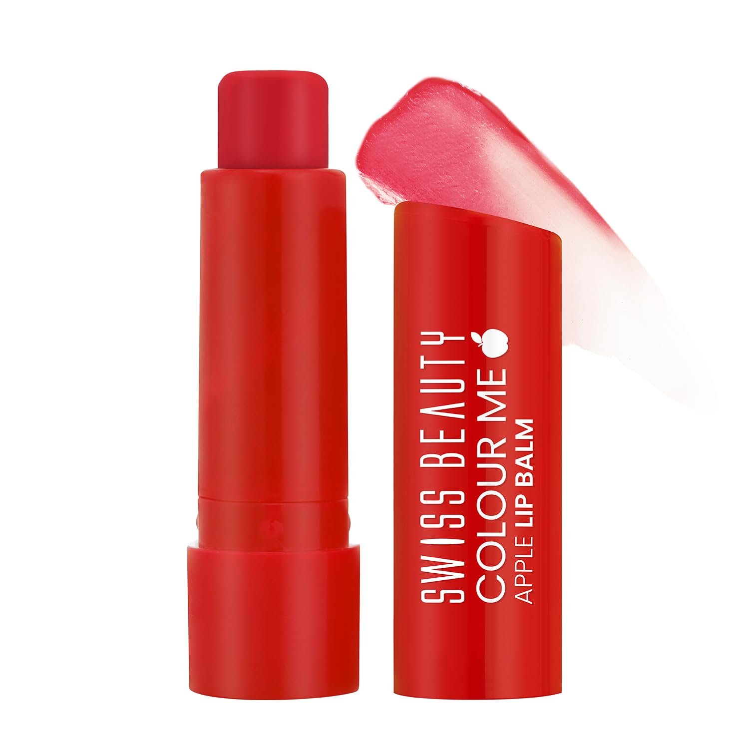 Swiss Beauty Colour Me Tinted Lip Balm with 12 Hours of Hydration | For Dry & Chapped Lips | With SPF 15, Shea Butter and Vitamin E | Long Lasting Glossy Finish Lip Balm | Shade – Apple Burst, 4.5g