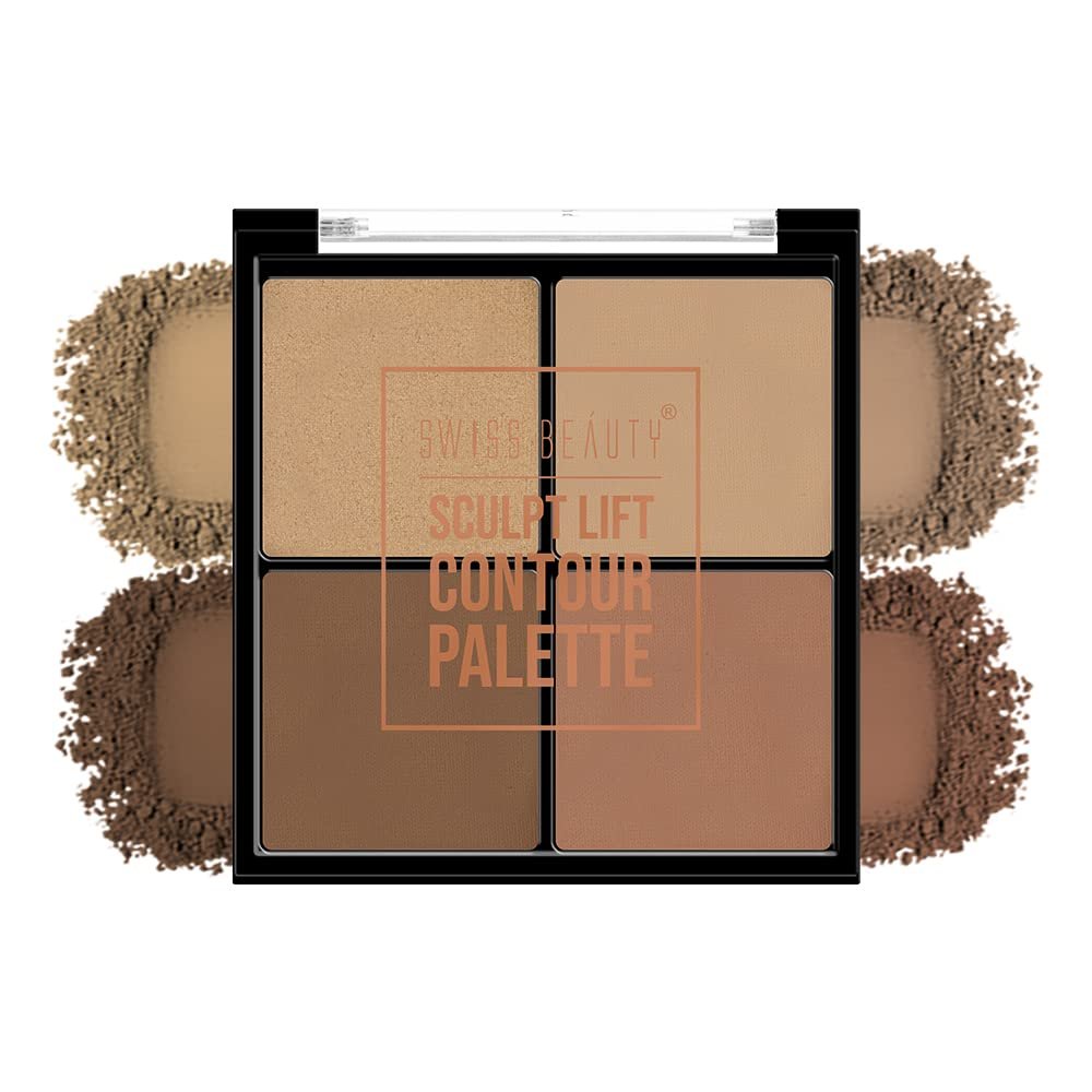 Swiss Beauty Sculpt Lift Contour Palette, Shade-02, 14gm - Image 3
