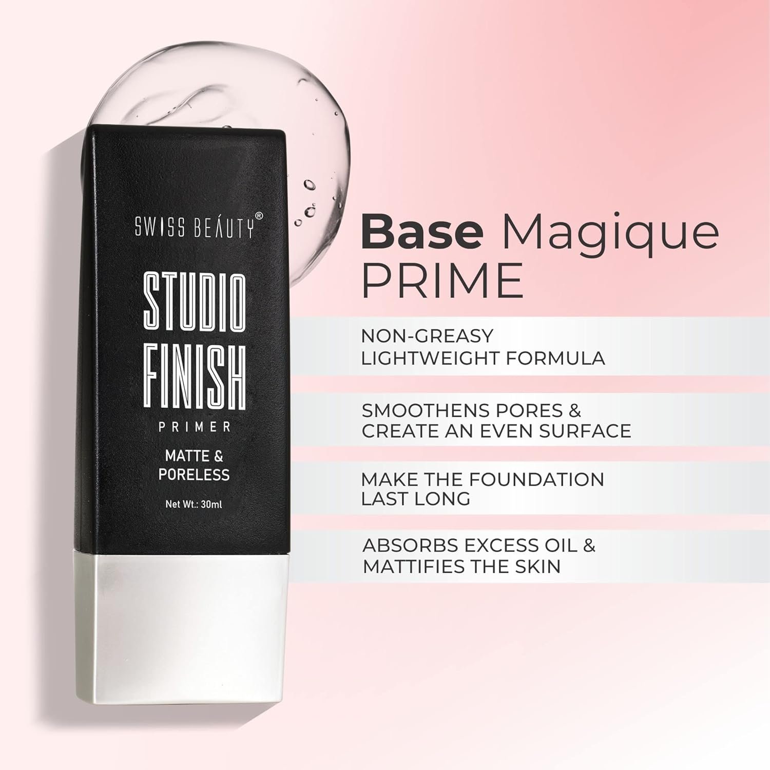 Swiss Beauty Makeup Primer, Face Makeup, 30Ml - Image 4