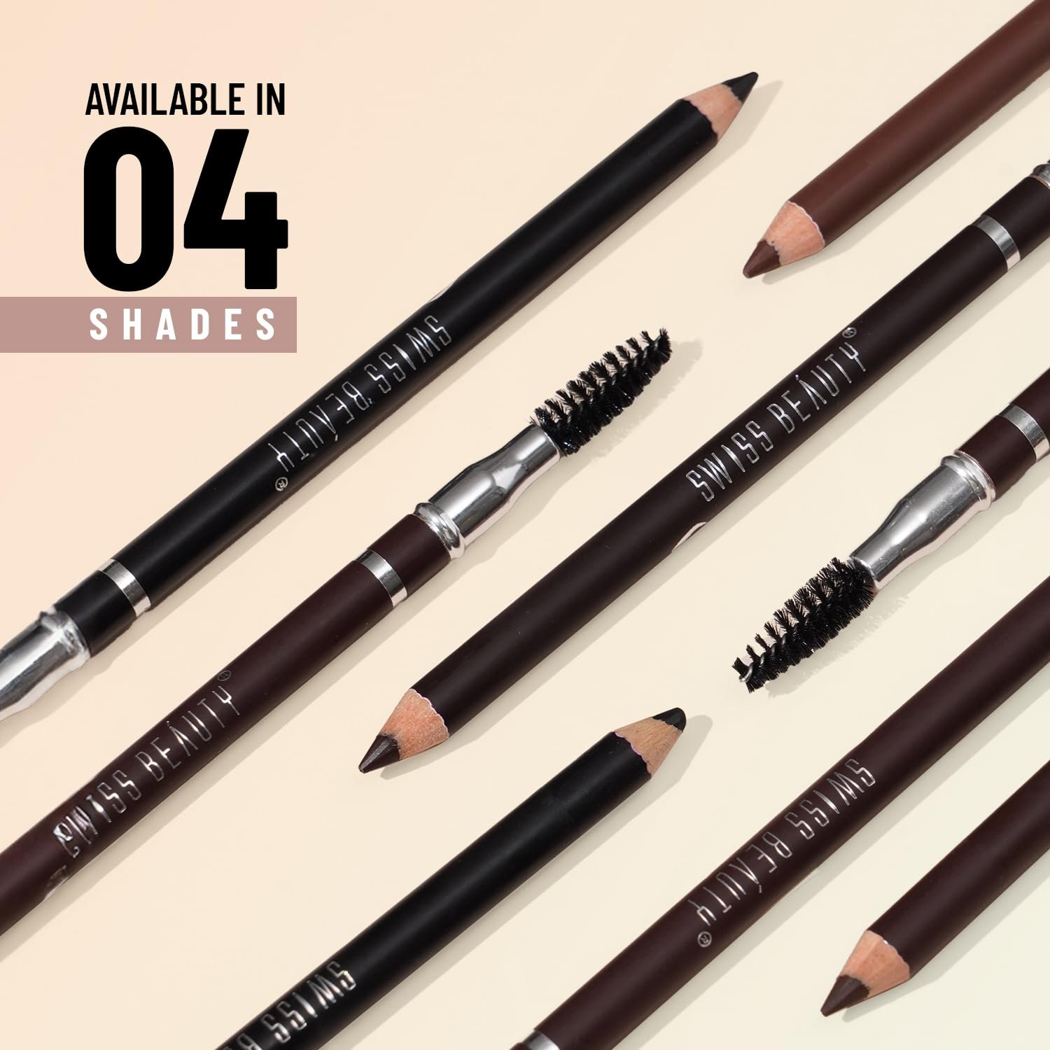 Swiss Beauty Eyebrow Definer Pencil (Coco Brown) - Image 3